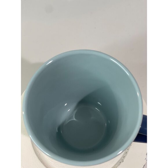 Christkindlmarket 2022 Mug Blue With Snowflakes & Cityscape Design Ceramic - Picture 7 of 8